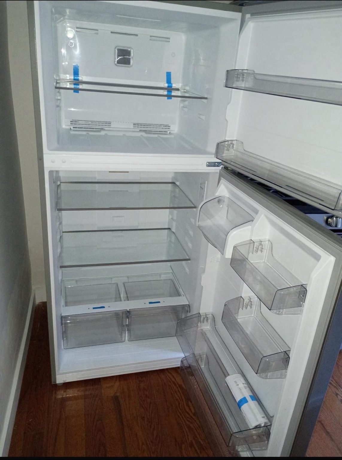 New refrigerator and clean interior